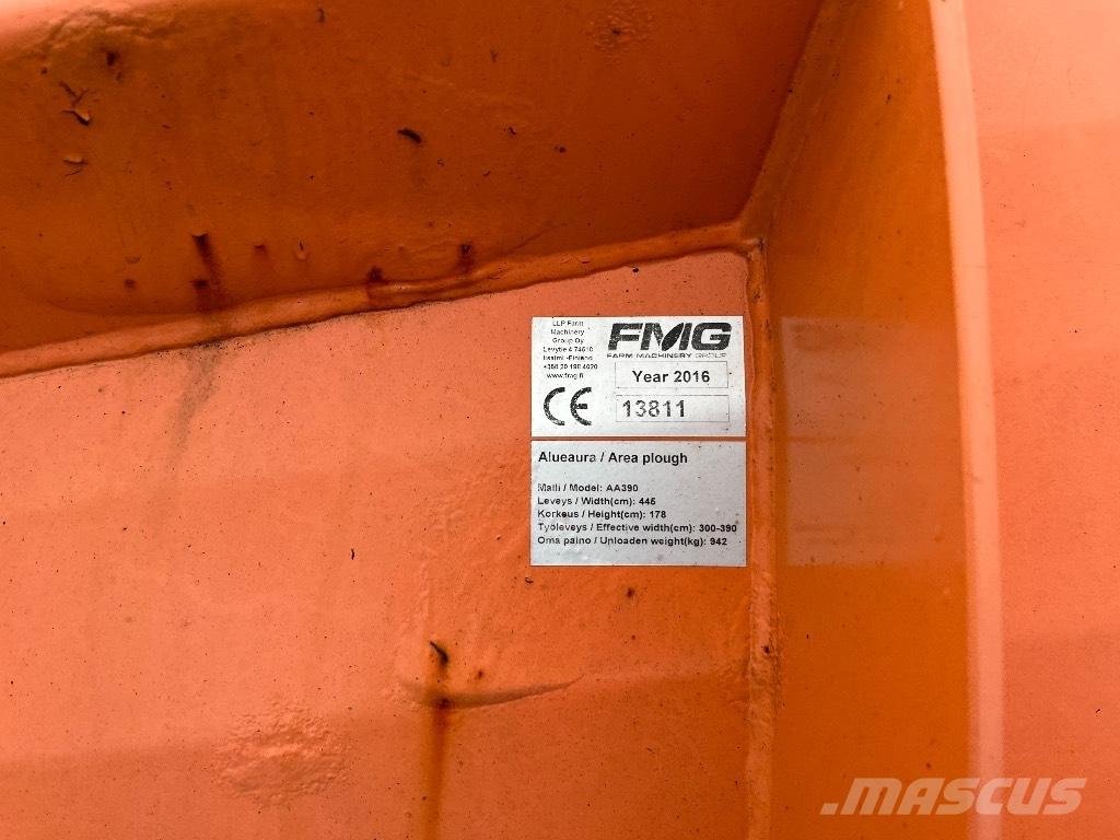 FMG 390 Snežné pluhy, predné snežné radlice