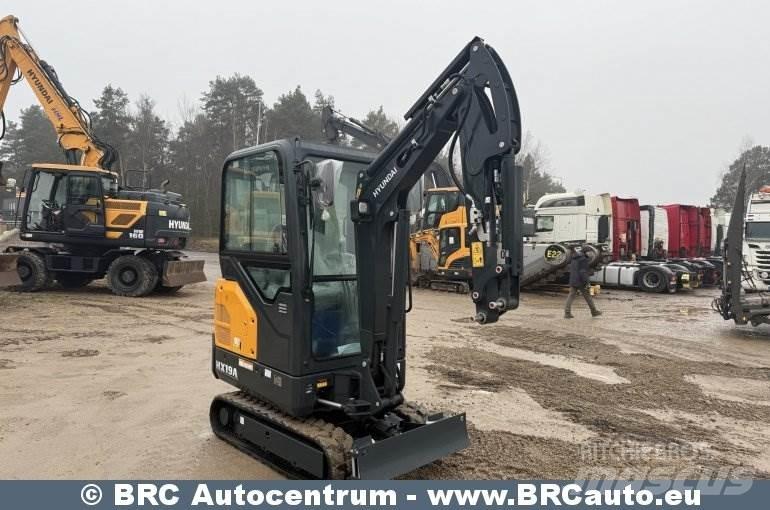 Hyundai HX19A Mini rýpadlá < 7t