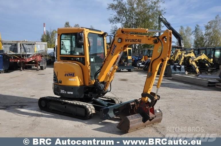 Hyundai R30Z-9AK Mini rýpadlá < 7t