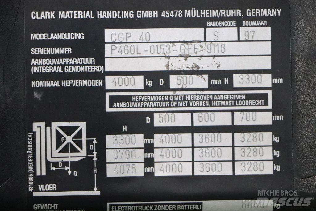 Clark CGP40 LPG vozíky