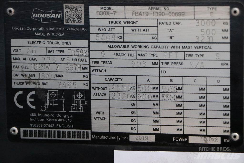 Doosan B30X-7 Akumulátorové vozíky