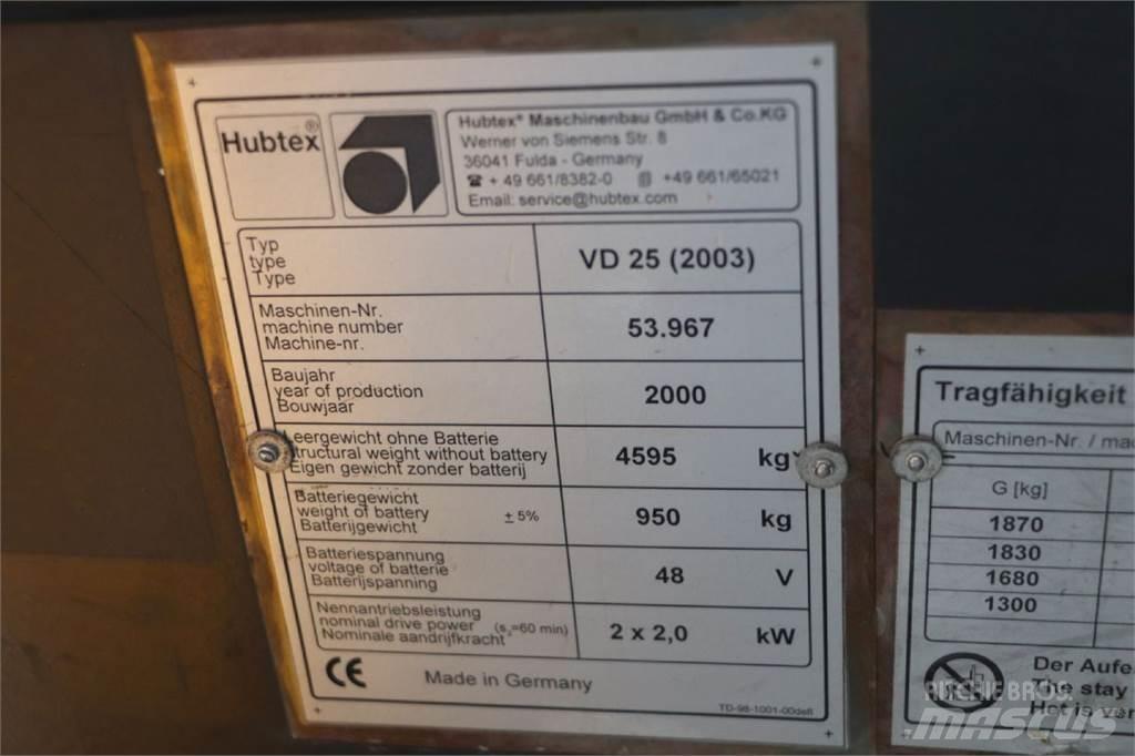 Hubtex VD 25 Bočný vysokozdvižný vozík