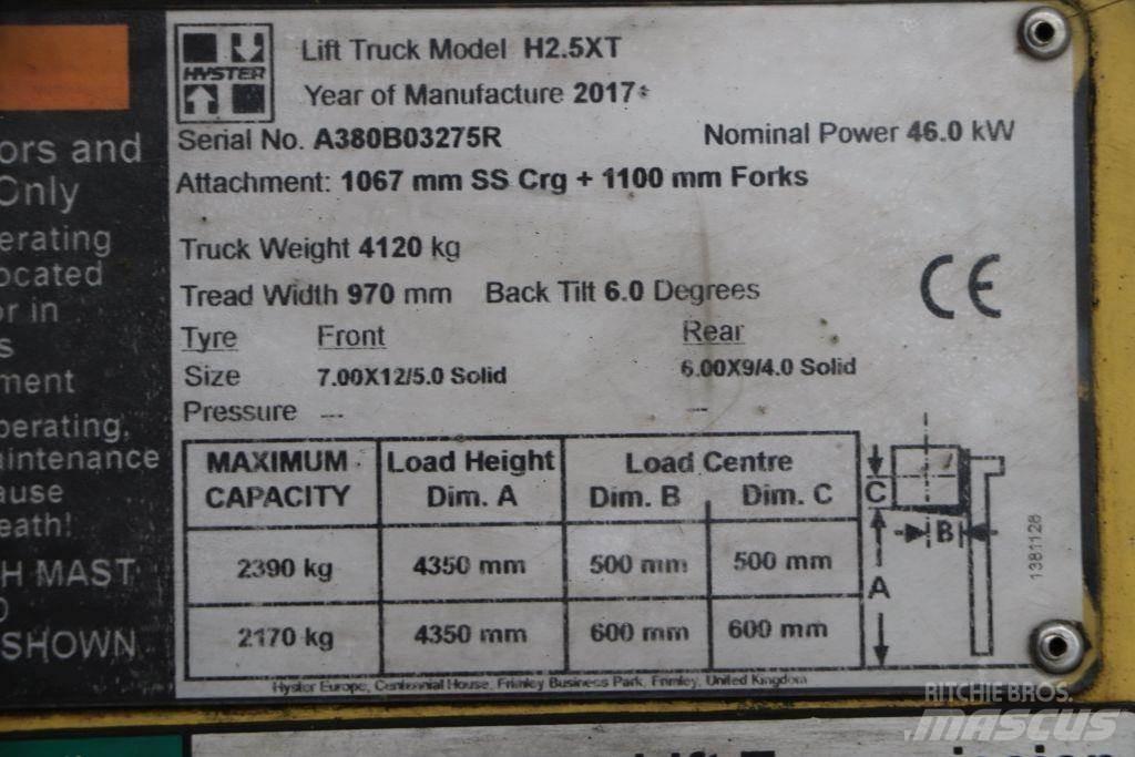 Hyster H2.5XT LPG vozíky