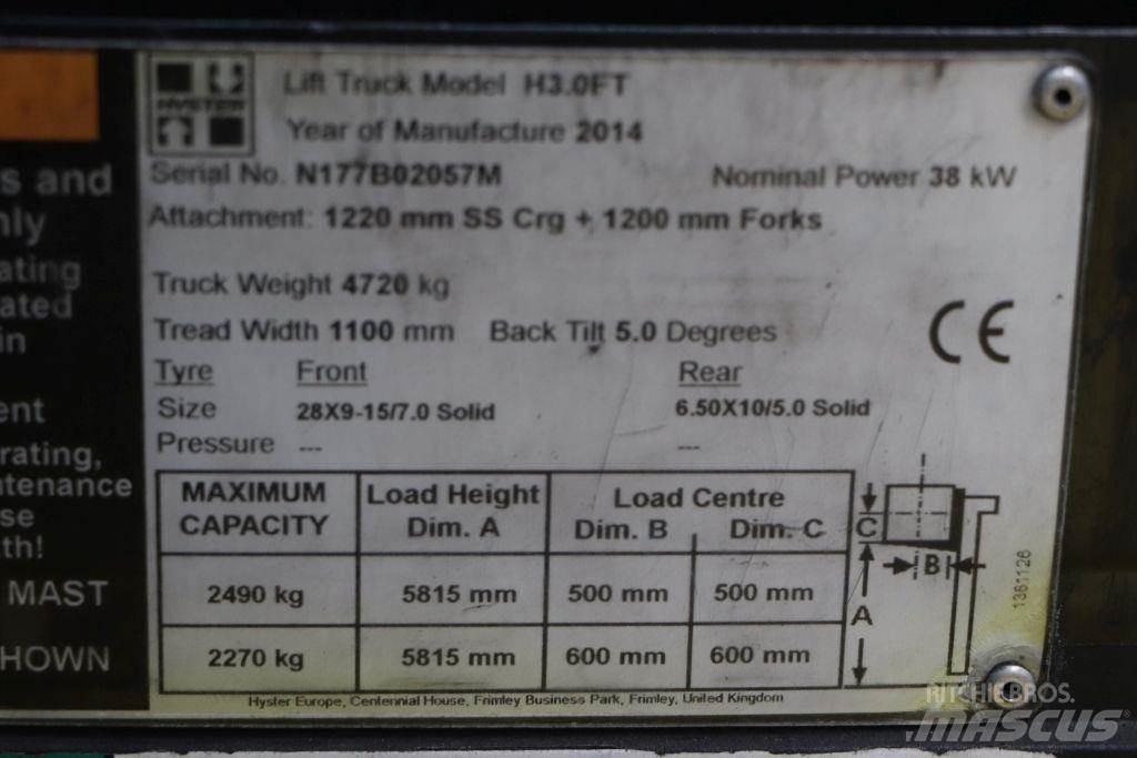 Hyster H3.0FT LPG vozíky