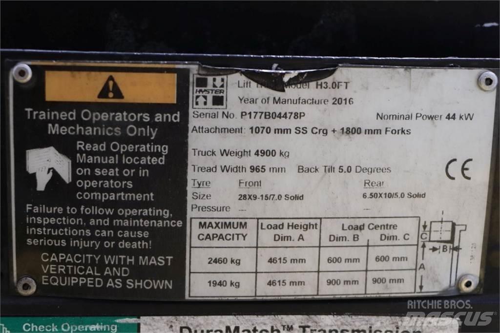 Hyster H3.0FT LPG vozíky