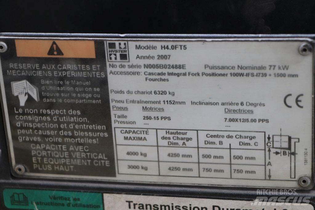 Hyster H4.0FT5 LPG vozíky