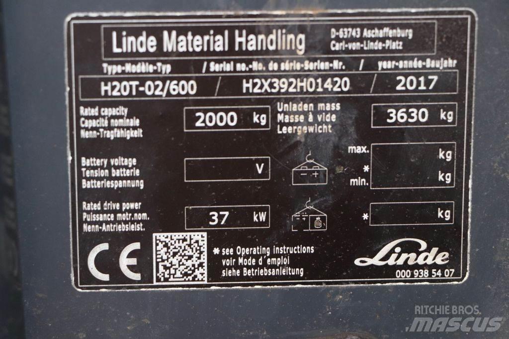 Linde H20T-02/600 LPG vozíky