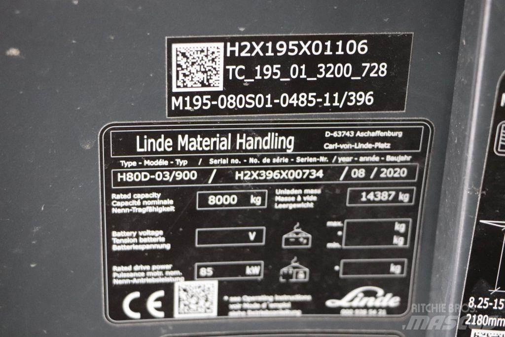 Linde H80D-03/900 Dieselové vozíky