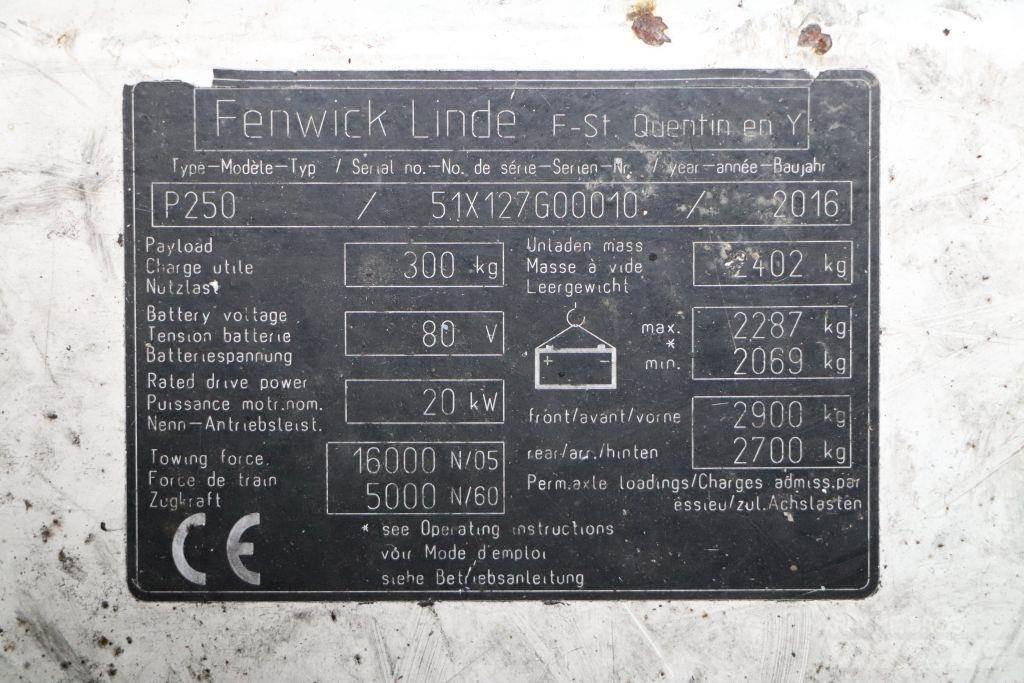 Linde P250 Vlečné vozíky