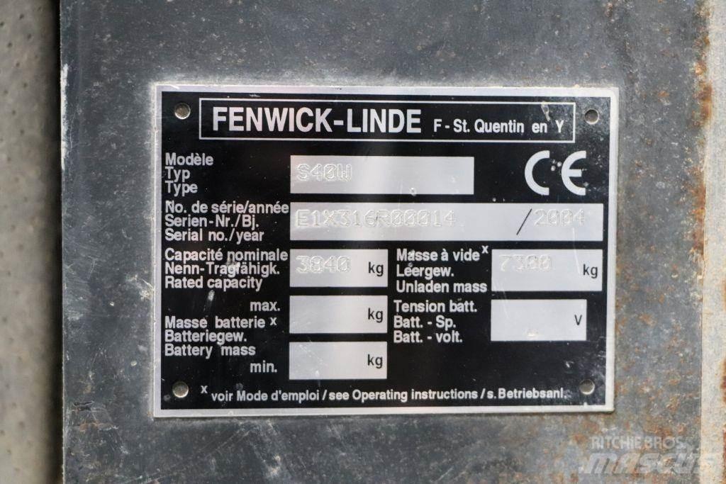 Linde S40W Bočný vysokozdvižný vozík