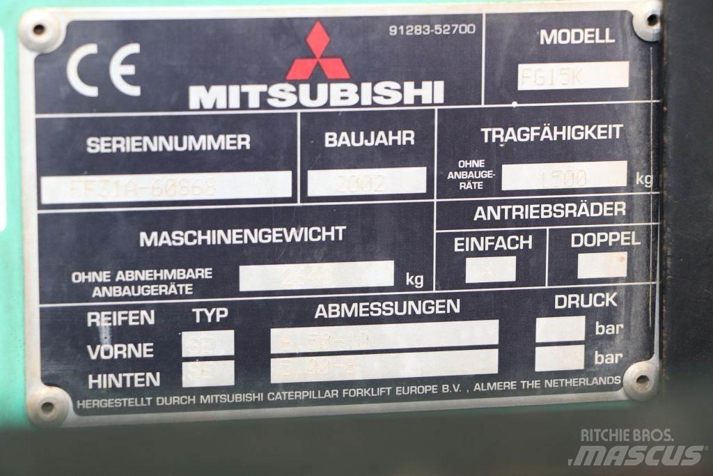 Mitsubishi FG15K LPG vozíky