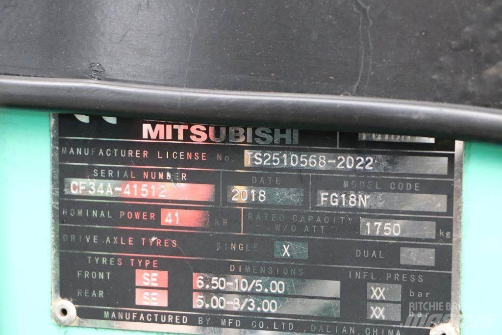 Mitsubishi FG18NT LPG vozíky
