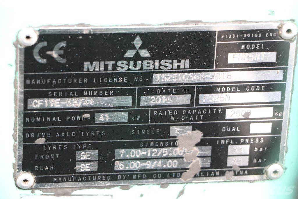 Mitsubishi FG25NT LPG vozíky