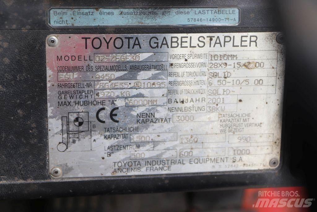 Toyota 02-7FGF30 LPG vozíky
