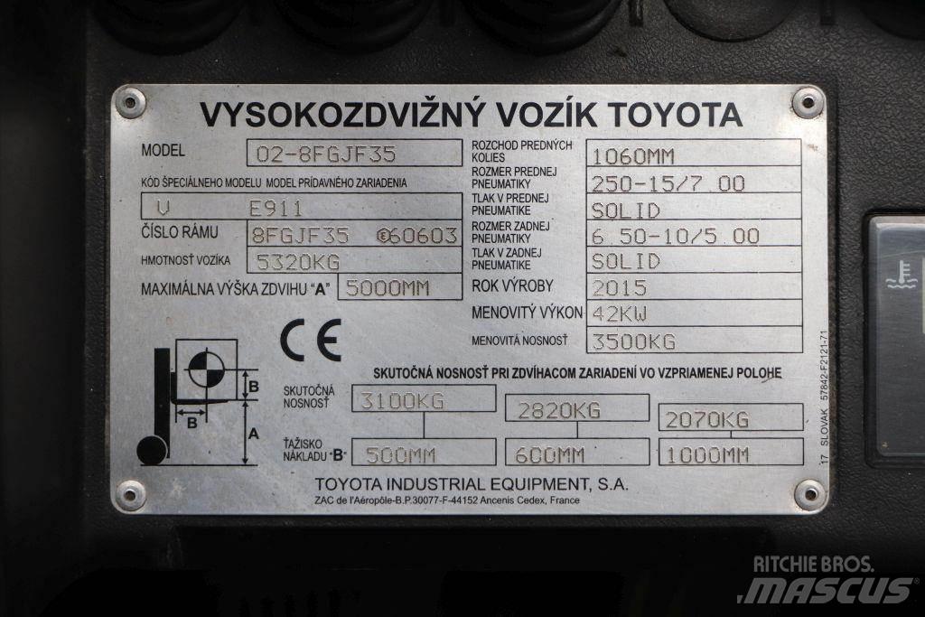 Toyota 02-8FGJF35 LPG vozíky