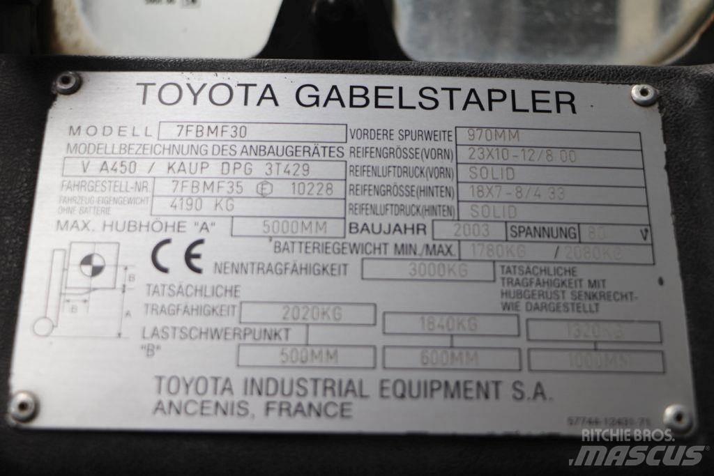 Toyota 7FBMF30 Akumulátorové vozíky
