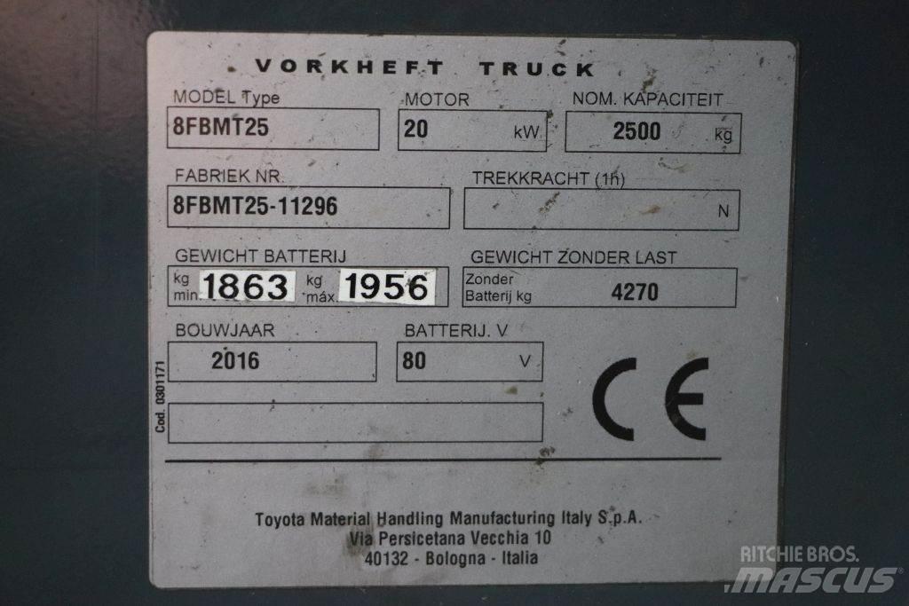 Toyota 8FBMT25 Akumulátorové vozíky