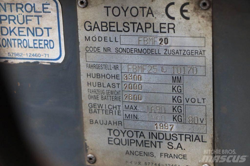 Toyota FBMF20 Akumulátorové vozíky