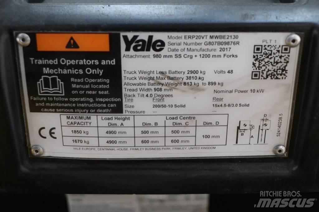 Yale ERP20VT Akumulátorové vozíky