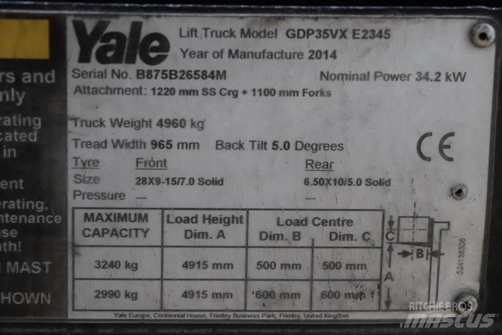 Yale GDP35VX Dieselové vozíky