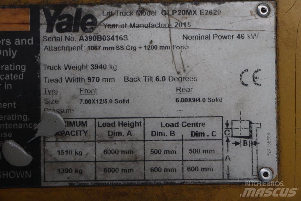 Yale GLP20MX LPG vozíky