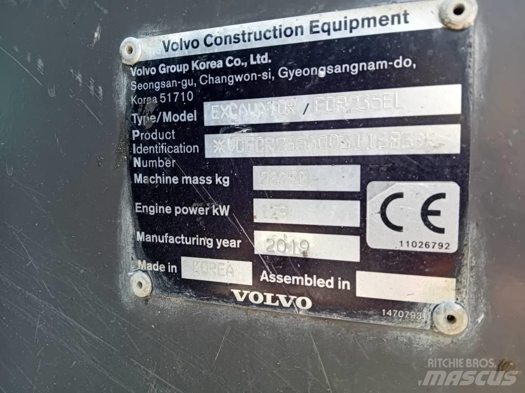Volvo ECR 235 E Pásové rýpadlá