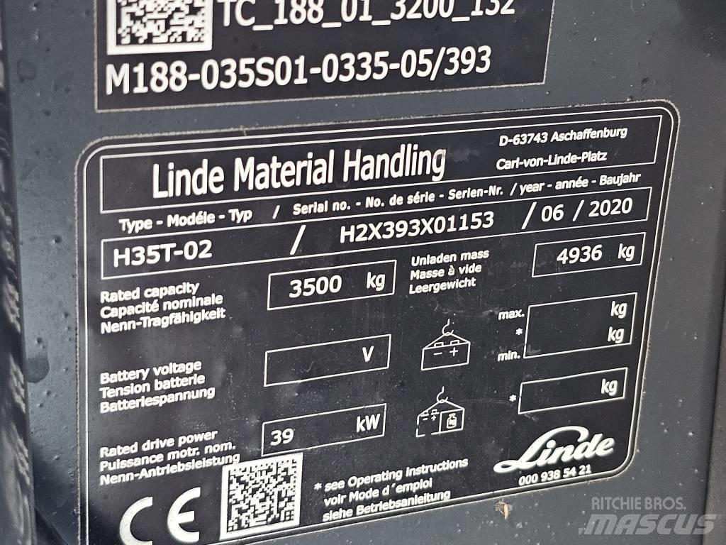 Linde H35T-02 LPG vozíky