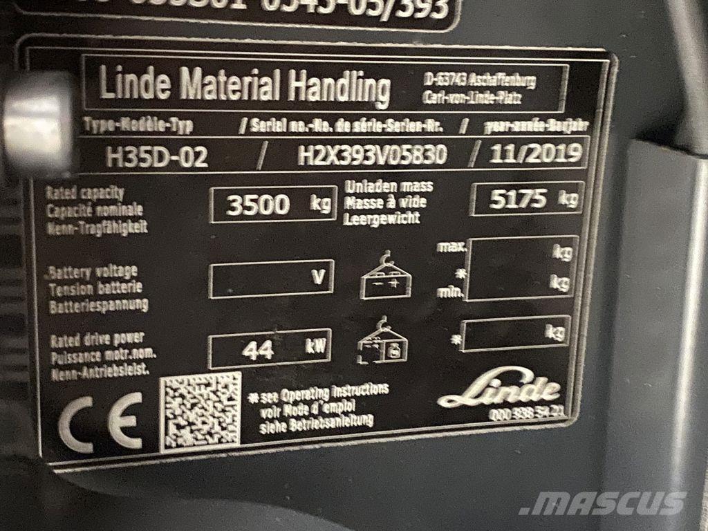 Linde H35D-02 Dieselové vozíky