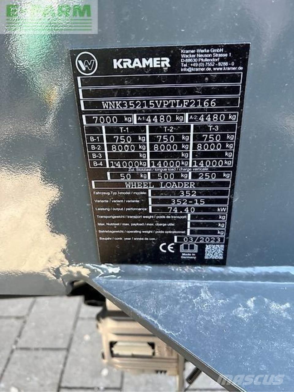Kramer kl35.8t Teleskopické nakladače pre poľnohospodárstvo