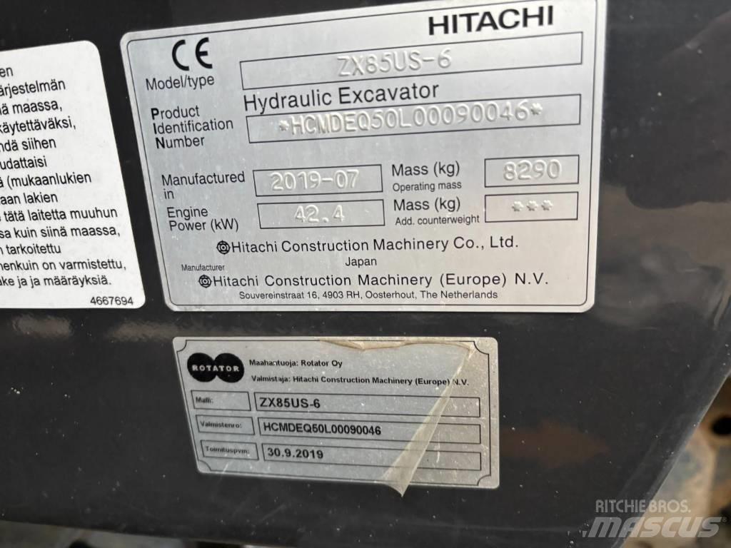 Hitachi ZX 85 US-6 Midi rýpadlá 7 t - 12 t
