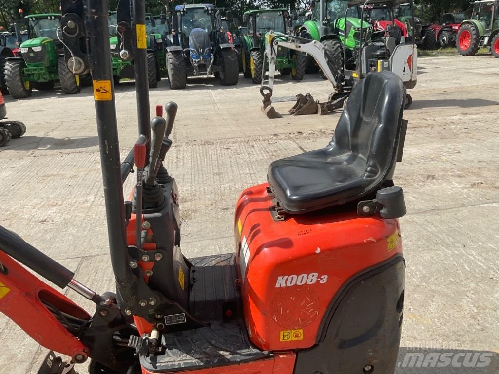 Kubota K 008-3 Mini rýpadlá < 7t