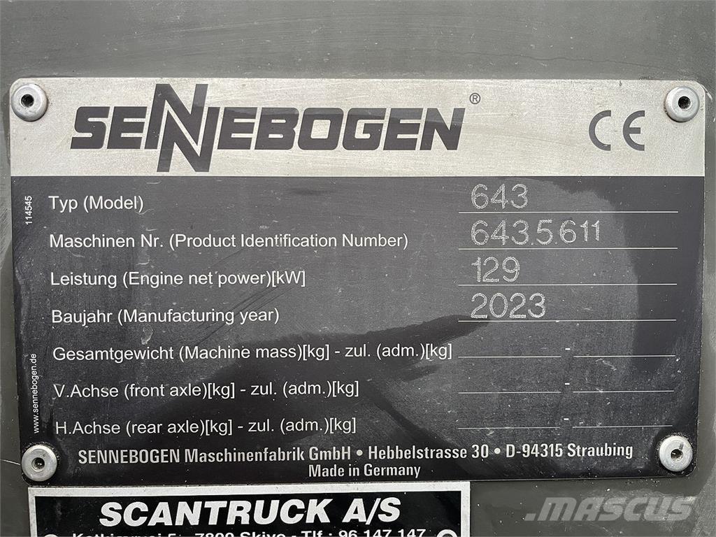 Sennebogen 643E-R Univerzálne terénne žeriavy