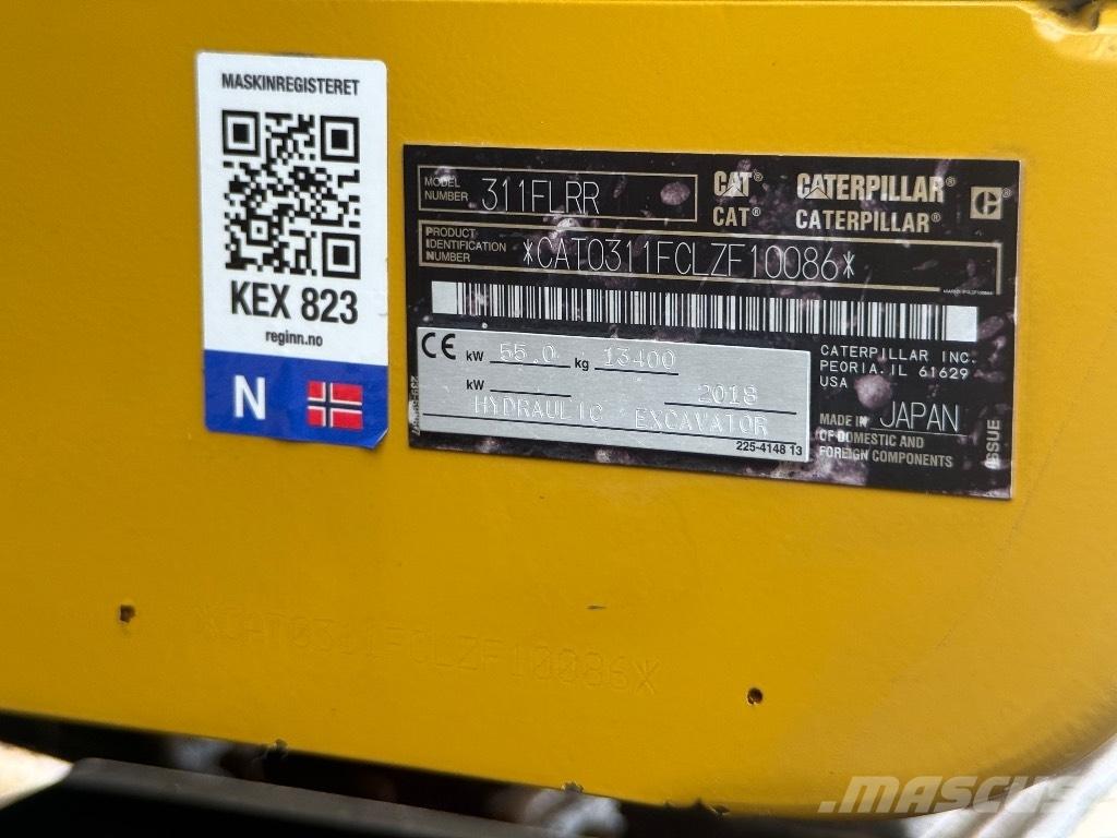 CAT 311 F LRR Pásové rýpadlá