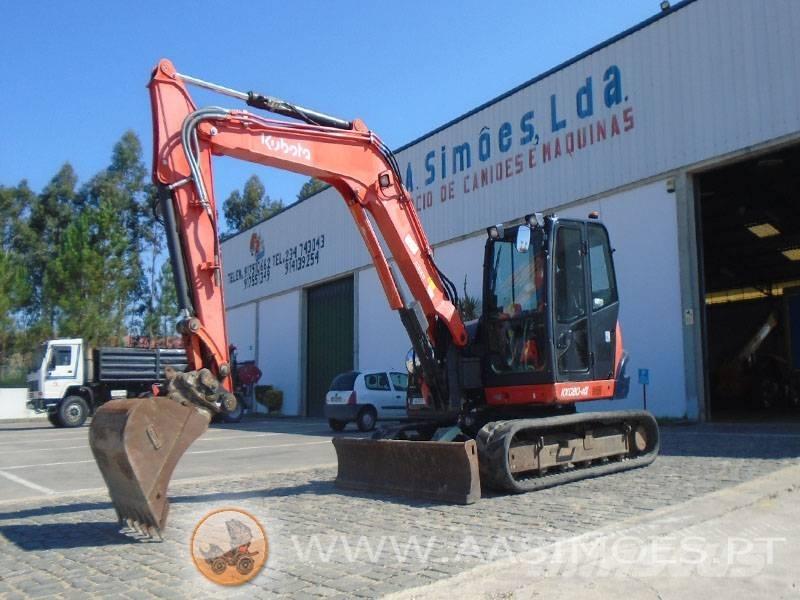 Kubota KX 080-4 Midi rýpadlá 7 t - 12 t
