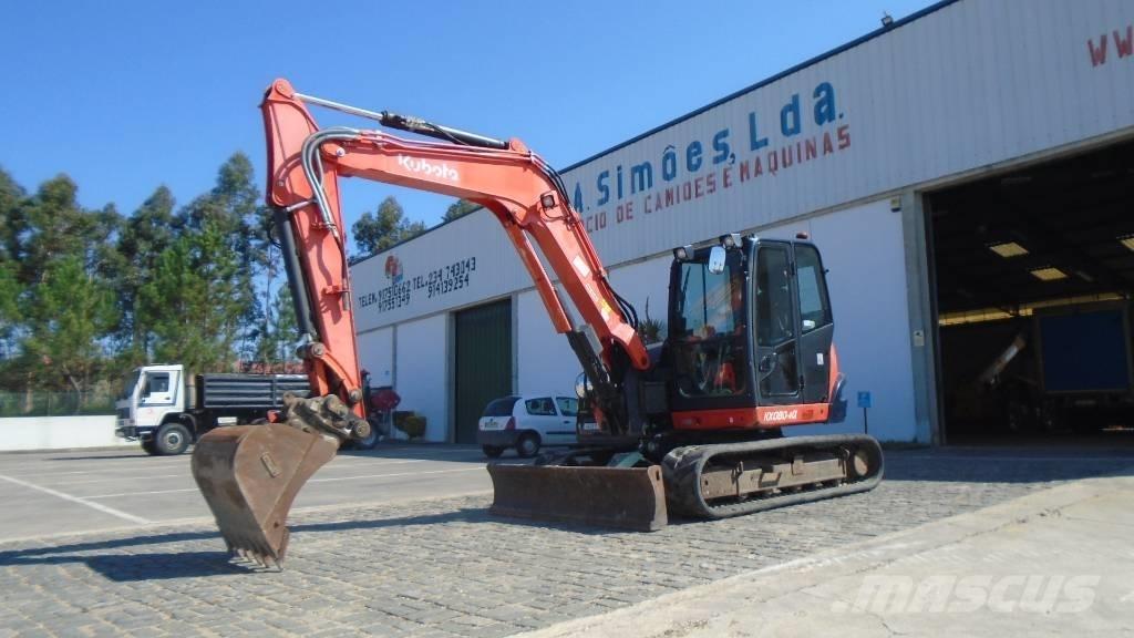 Kubota KX 080-4 Midi rýpadlá 7 t - 12 t