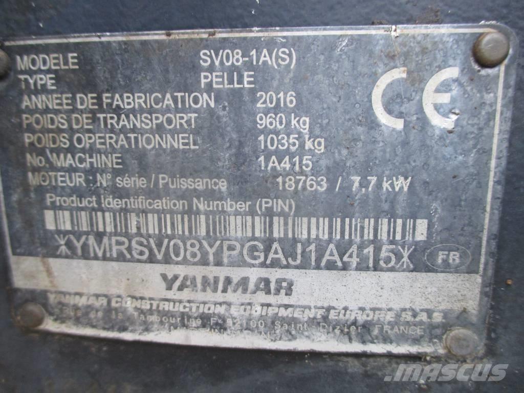 Yanmar SV 08-1 A Mini rýpadlá < 7t