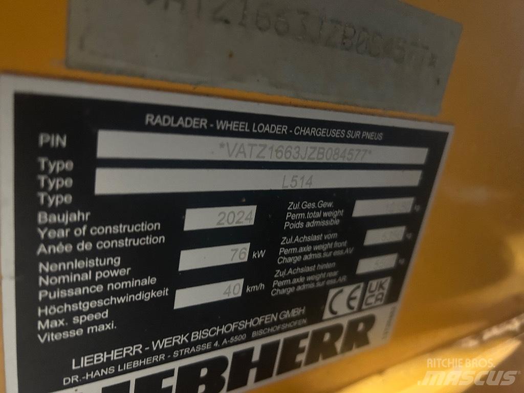 Liebherr L 514 Kolesové nakladače