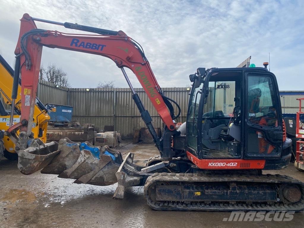 Kubota KX 080-4 Midi rýpadlá 7 t - 12 t