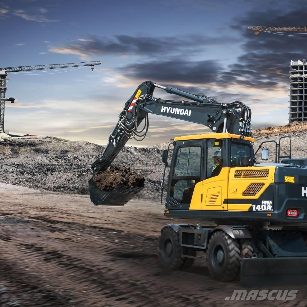Hyundai HW140A Kolesové rýpadlá