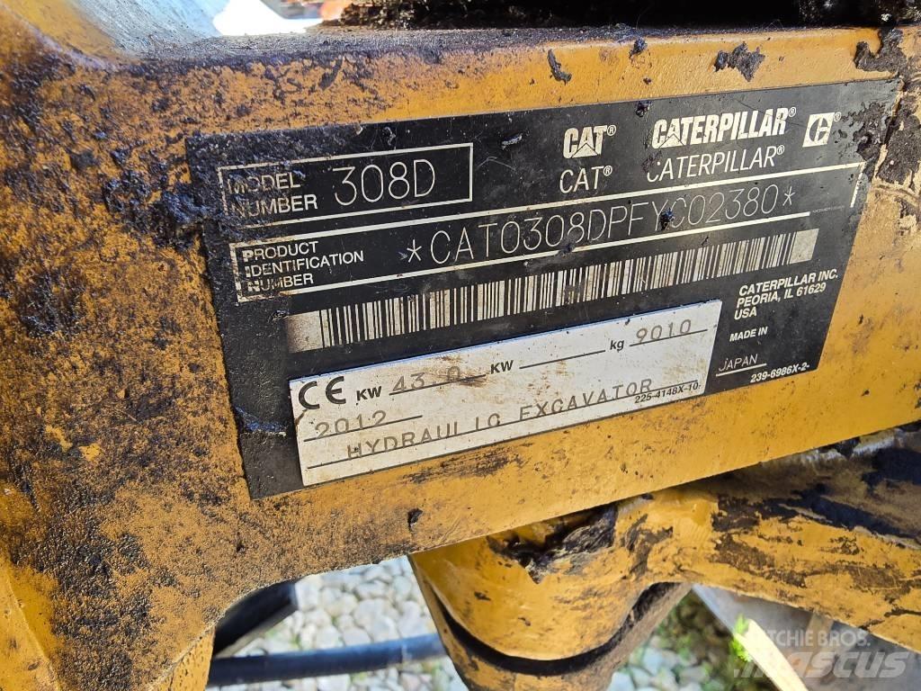 CAT 308 D Midi rýpadlá 7 t - 12 t