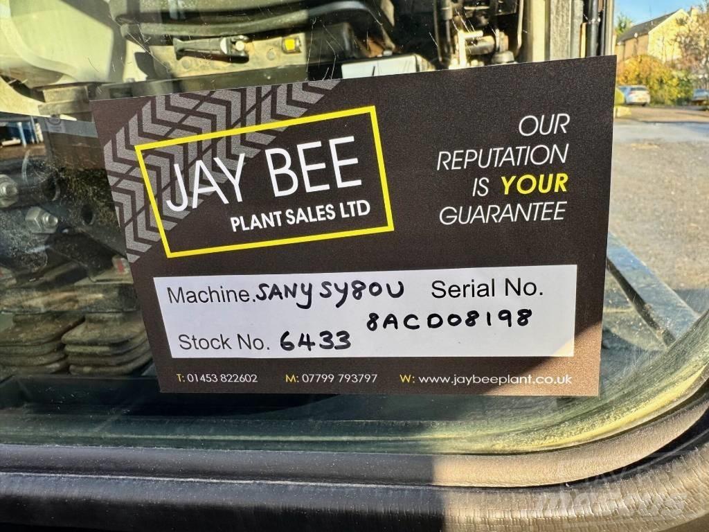 Sany SY 80 U Mini rýpadlá < 7t