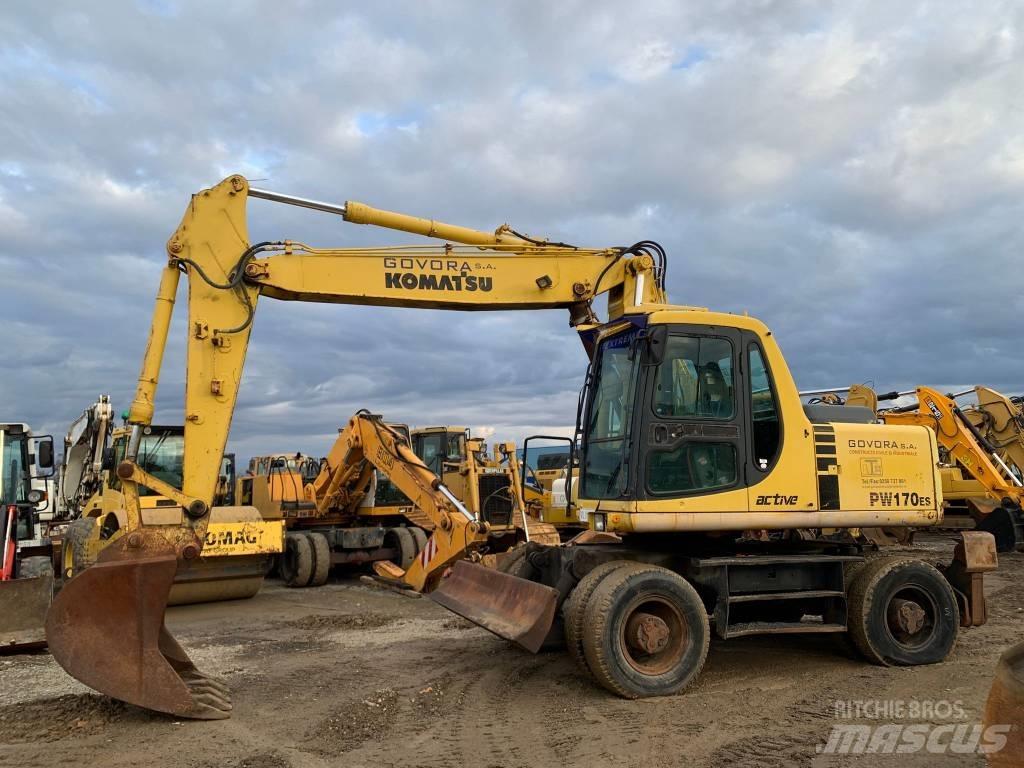 Komatsu PW 170 ES Kolesové rýpadlá
