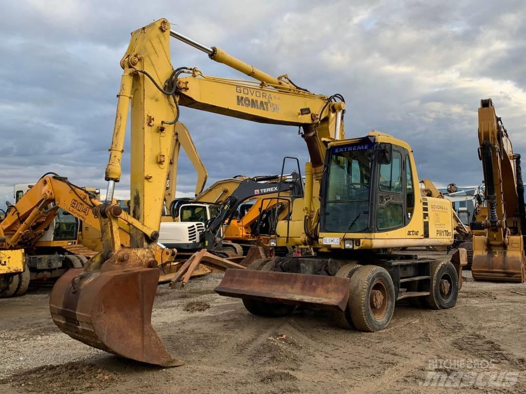 Komatsu PW 170 ES Kolesové rýpadlá