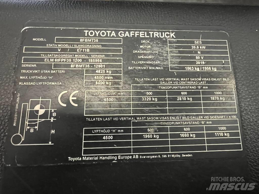 Toyota 8 FBMT 35 Akumulátorové vozíky