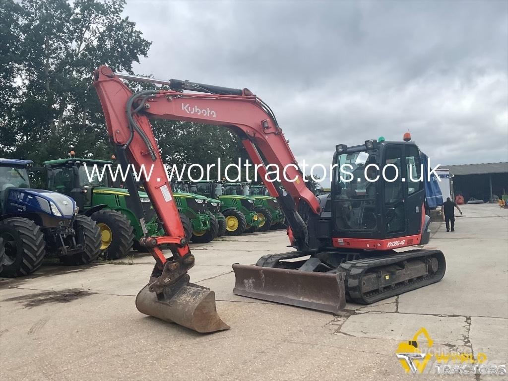 Kubota KX 080-4 Midi rýpadlá 7 t - 12 t