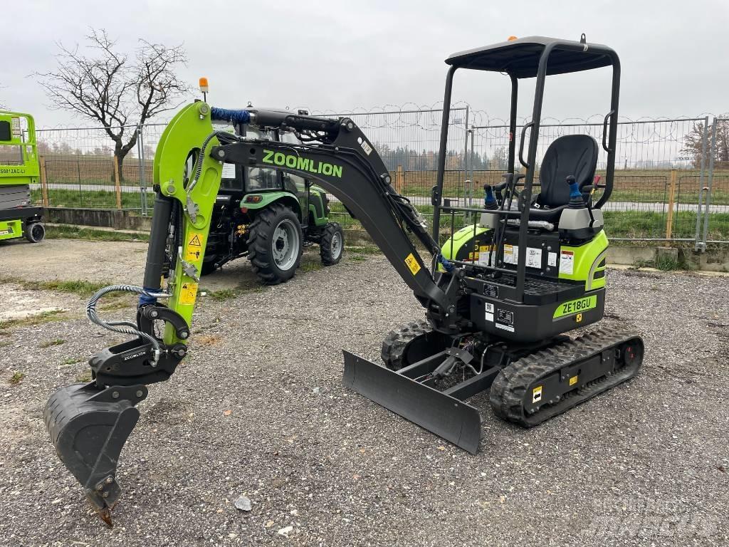 Zoomlion ZE18GU Mini rýpadlá < 7t