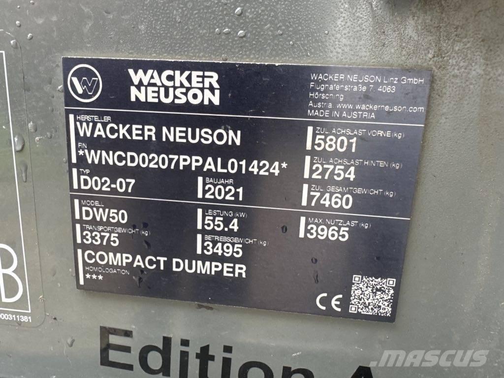 Wacker Neuson DW50 Stavebné sklápače
