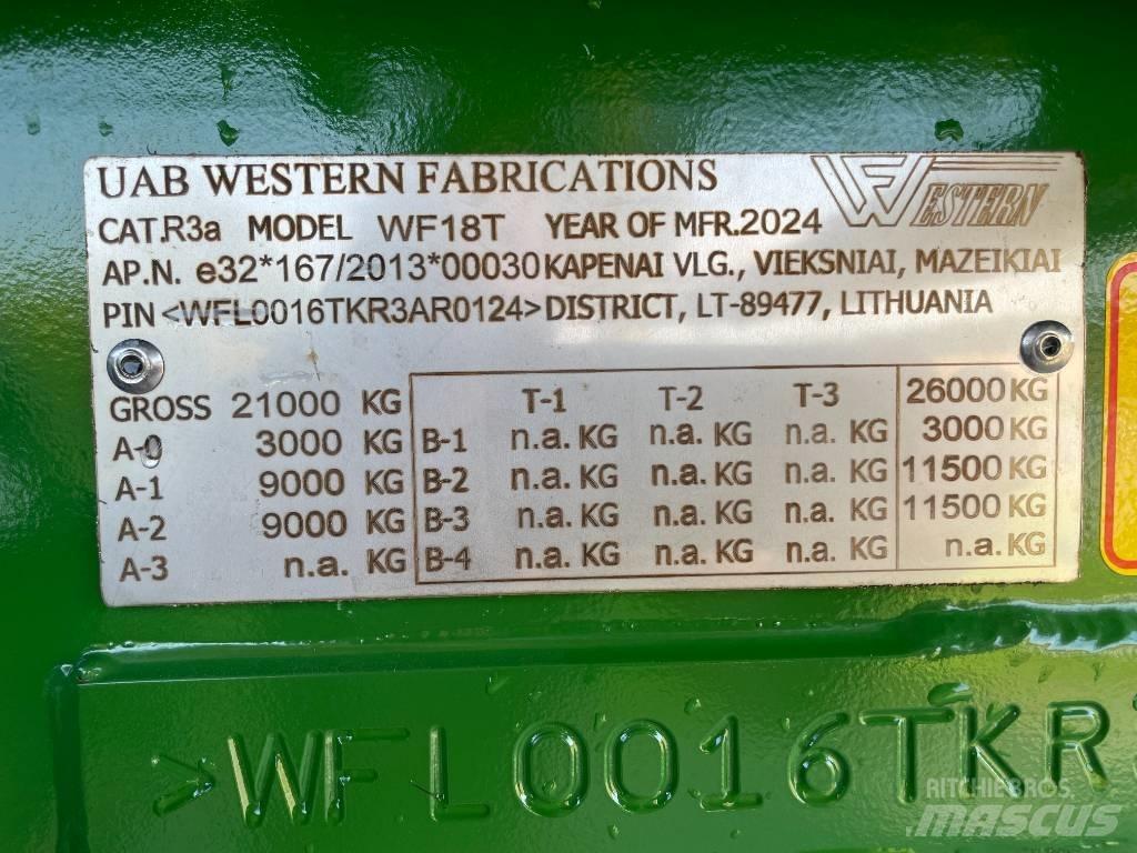 Western WF18T Vyklápacie prívesy
