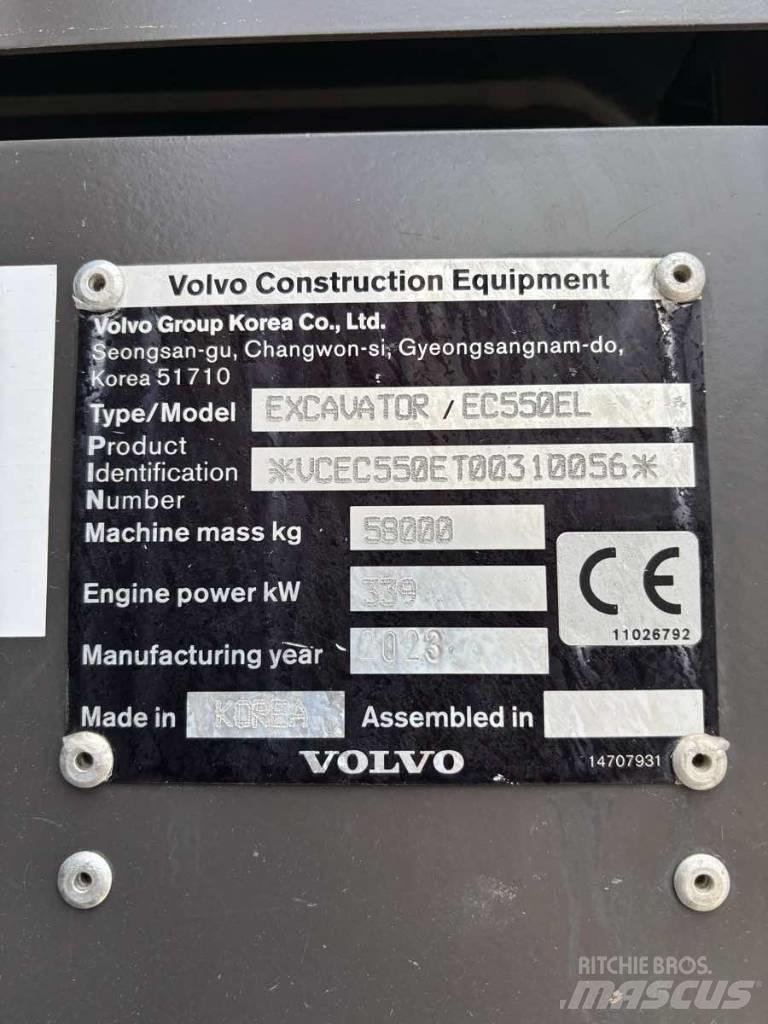 Volvo EC550EL Pásové rýpadlá