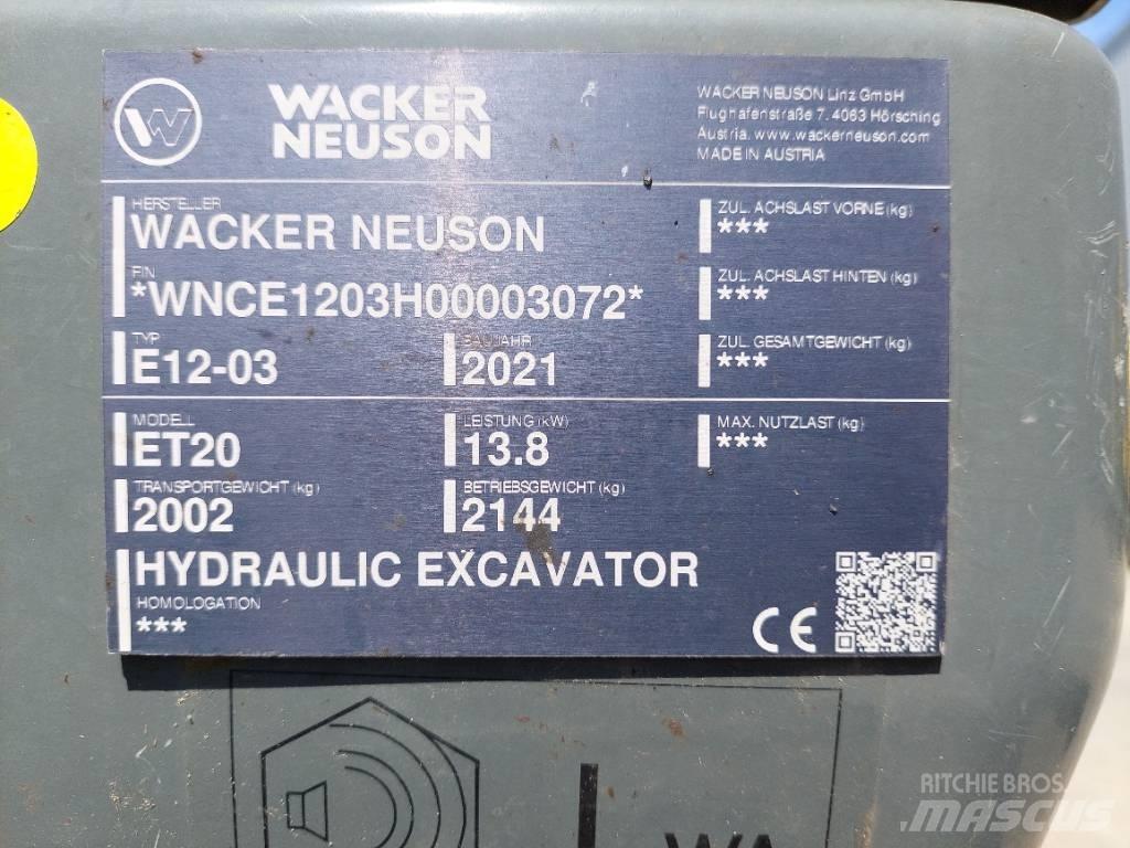 Wacker Neuson ET20 Pásové rýpadlá